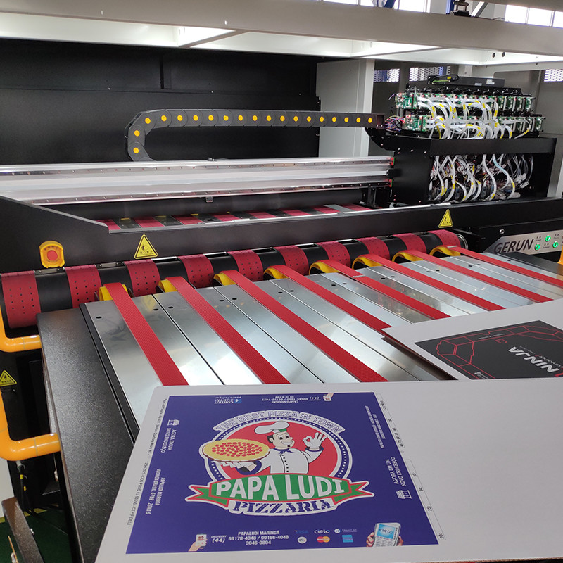 Inline Corrugated Digital Printing Machine Box Making System Single Pass