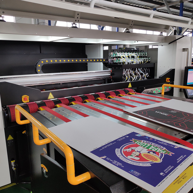 Single Pass Inkjet Printer CMYK Print Cardboard Carton Box